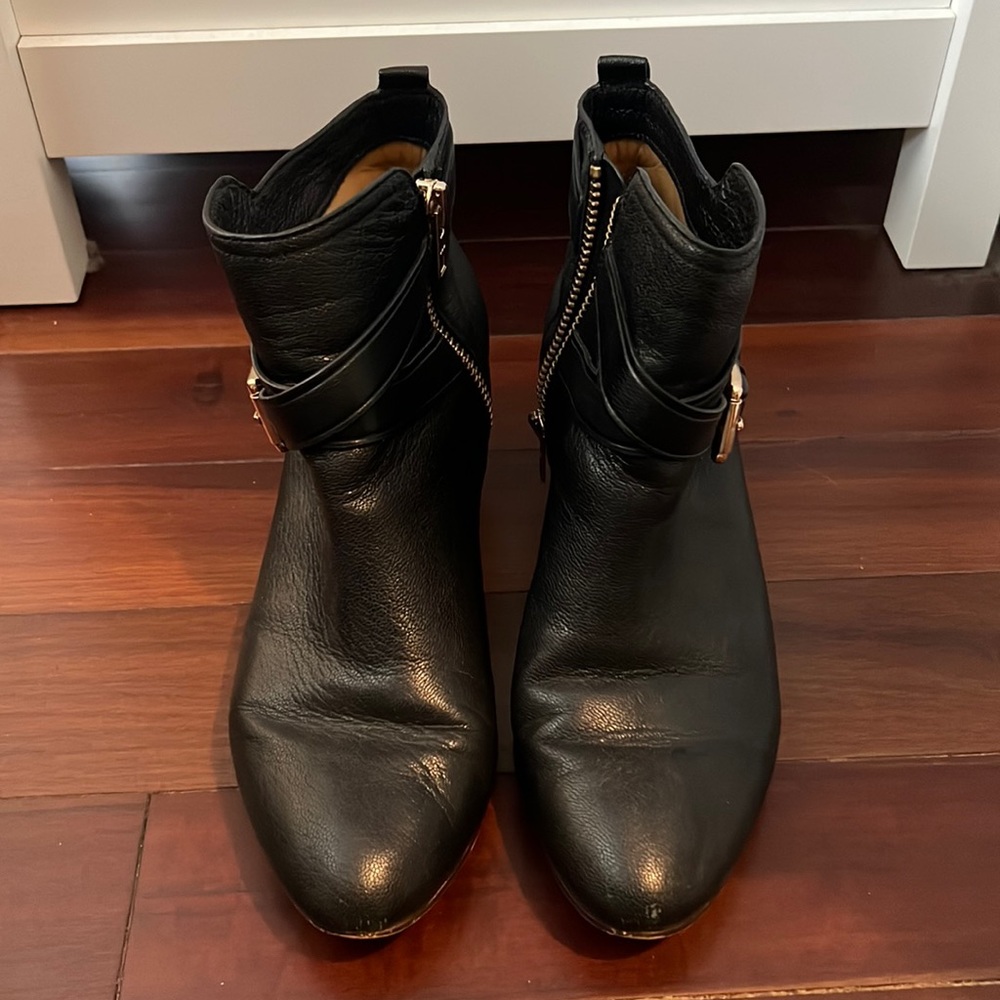 Coach Leather Booties